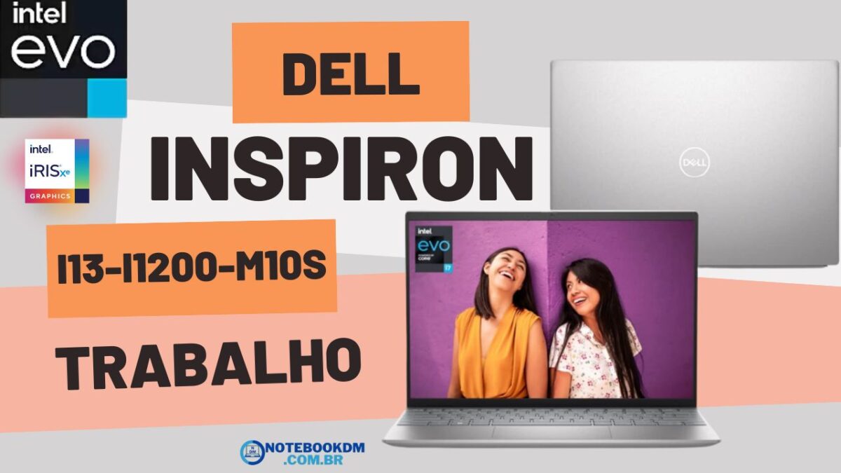 O Notebook Dell Inspiron i13-i1200-M10S é bom para trabalhar com diversas tarefas. Este é um modelo para trabalhar via Home Office, em escritório ou em pequenas empresas.