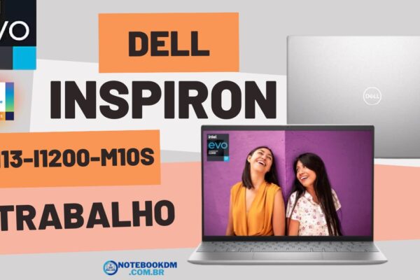 O Notebook Dell Inspiron i13-i1200-M10S é bom para trabalhar com diversas tarefas. Este é um modelo para trabalhar via Home Office, em escritório ou em pequenas empresas.