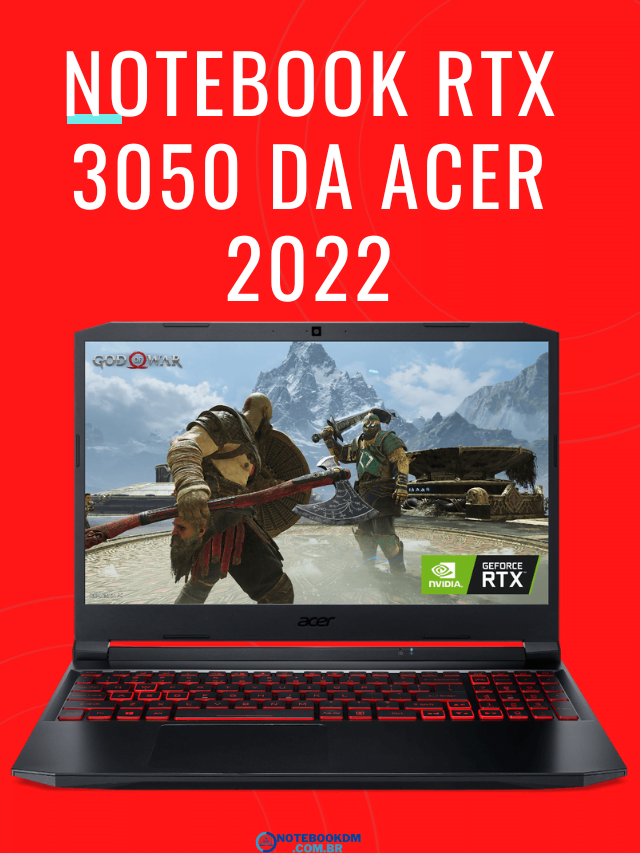 Notebook RTX 3050 da Acer 2022 Veja os principais modelos de Nitro 5 com Placa de vídeo Nvídia Geforce RTX 3050. Entre os modelos estão versões do AN515-57, AN517-54 e AN515-45. Todos os modelos