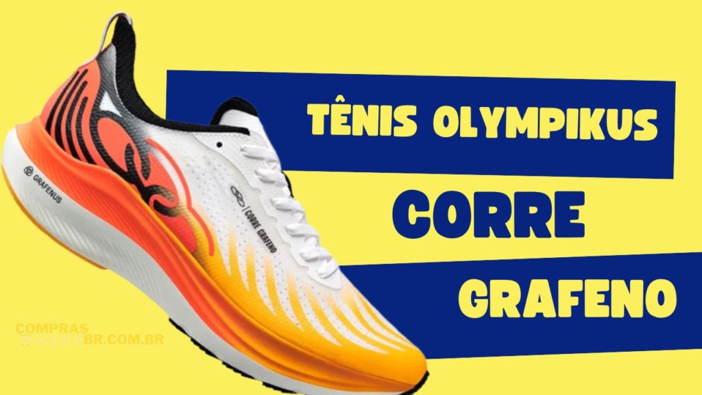 Tênis Olympikus Corre Grafeno é bom ! com placa de grafeno em diversas combinações de cores, um tenis super bonito para caminhada, passeio