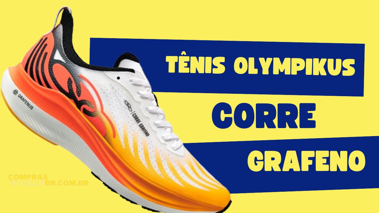 Tênis Olympikus Corre Grafeno é bom ! com placa de grafeno em diversas combinações de cores, um tenis super bonito para caminhada, passeio