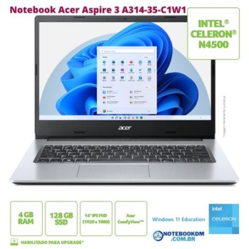 Notebook Acer Aspire 3 A314-35-C1W1 é bom !