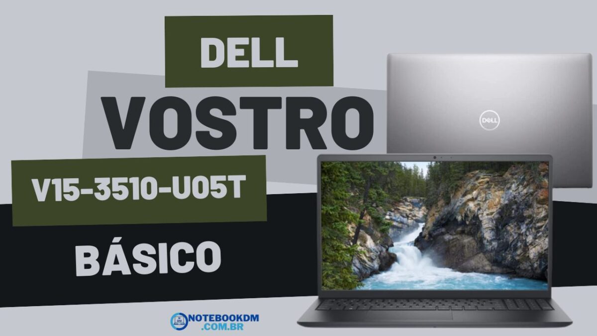 O Notebook Dell Vostro V15-3510-U05T é um intermediário bom para estudar ou trabalhar com tarefas básicas do dia a dia. O modelo tem uma boa configuração para trabalhar com aplicativos de escritório.