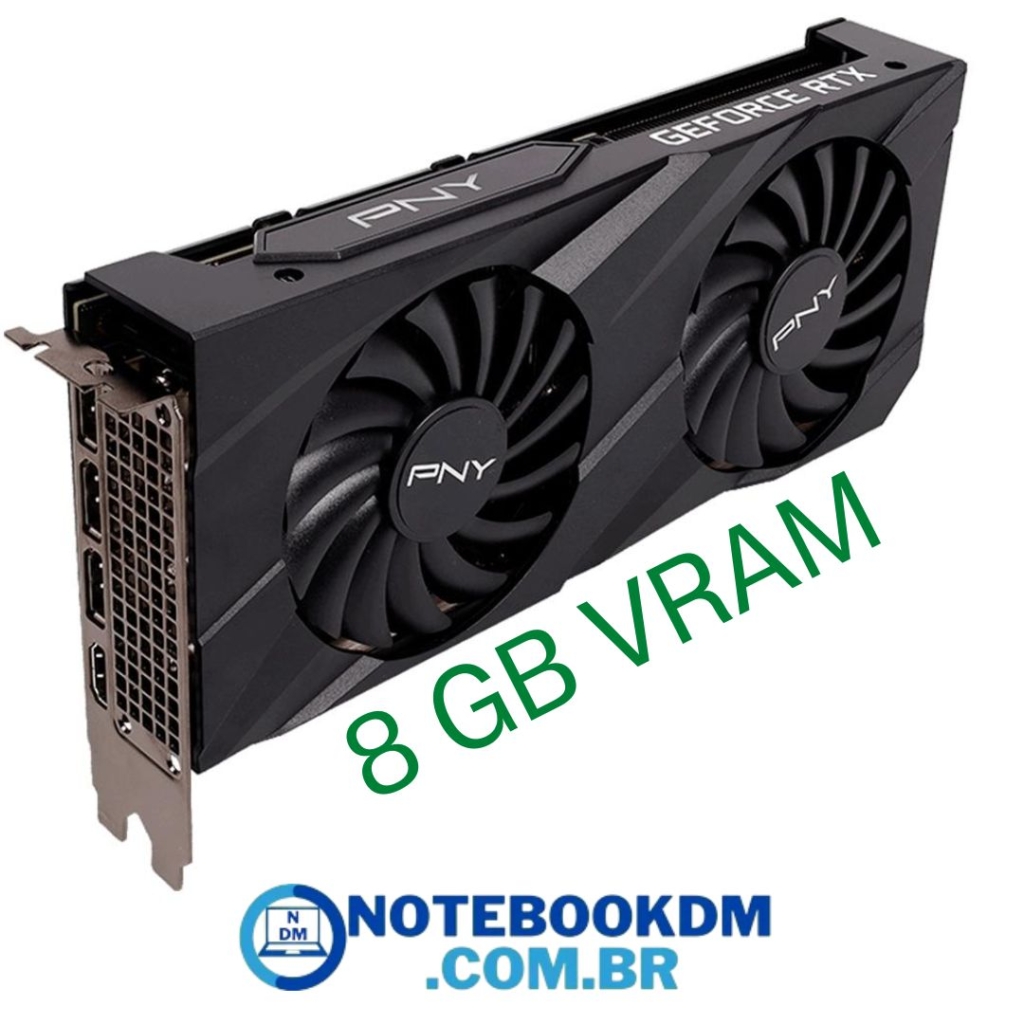 A RTX 3060 Verto PNY é uma placa de vídeo da série NVIDIA GeForce RTX 30