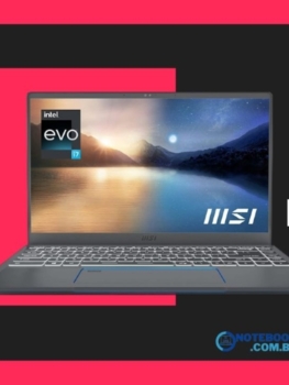 notebook MSI Prestige 14Evo A11MO-052 - Notebook importado 14" FHD Ultra-Thin Bezel Display, Intel Core i7-1195G7, Intel Iris Xe, 16GB RAM, 512GB NVMe SSD, Thunderbolt 4, Intel Evo, Carbono