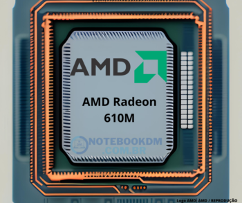 GPU integrada AMD Radeon 610M — 2 núcleos, frequência de até 1900 MHz