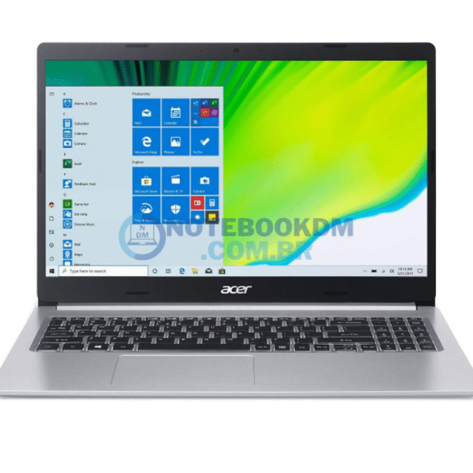 Acer Aspire 5 A515-44-R41B com AMD Ryzen 5 4500U tem placa de vídeo integrado 8GB DDR4, 256GB NVMe SSD, WiFi 5, HD Webcam, Windows 10 Home