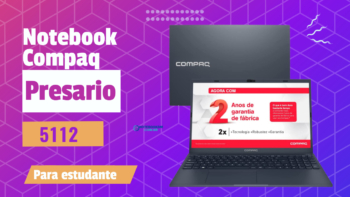 Notebook Compaq Presario 5112 com Snapdragon 7C e 128GB