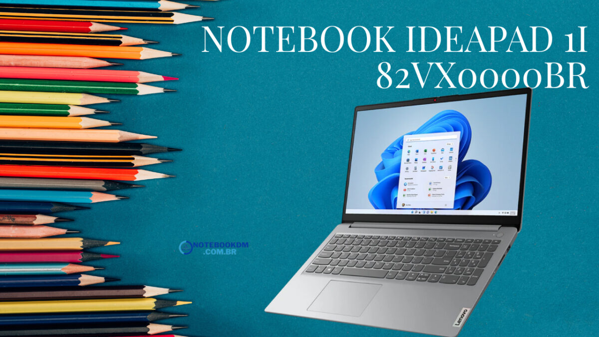 Notebook IdeaPad 1i 82VX0000BR com Intel Celeron N4020 4 GB DDR4-2400MHz (Soldado) 128 GB SSD M.2 Placa gráfica Intel UHD integrada 600