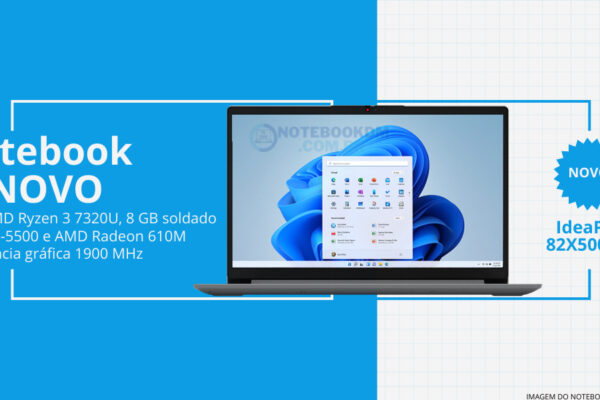 Notebook Lenovo Ultrafino IdeaPad 1 82X50000BR é um novo intermediário para estudar ou trabalhar