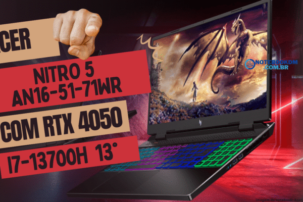 Acer Nitro 5 RTX 4050 Core I7 13° Geração