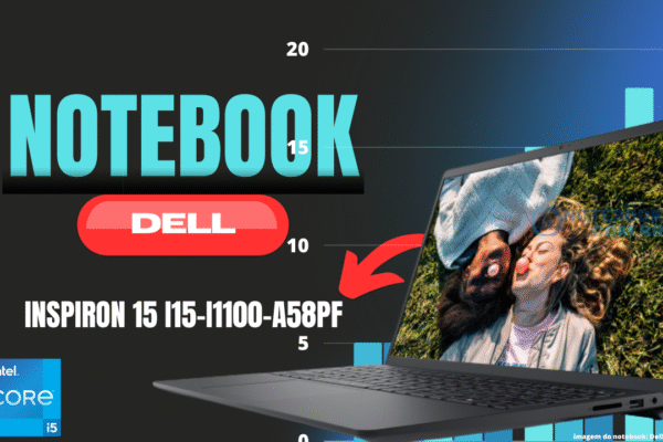 Notebook Dell Inspiron 15 i15-i1100-A58PF - Intel Core i5 16GB Referência Dell 210-BGHT Assinatura anual do Microsoft 365 Personal Full HD