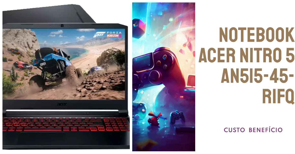 Notebook Gamer Acer AMD Ryzen R7 5800H Nitro 5 AN515 45 R1FQ ​