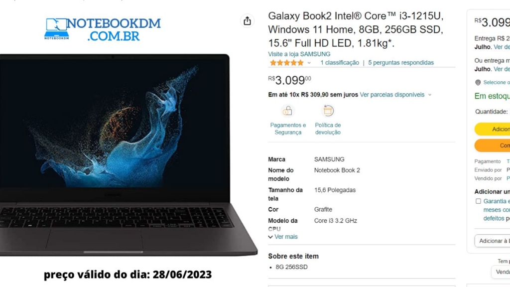 Galaxy Book2 Intel Core i3 1215U Samsung NP550XED KT4BR Galaxy Book2 Intel Core i3-1215U ‎- Samsung NP550XED-KT4BR