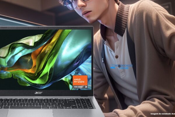 Notebook Acer Aspire 3 A315-24P-R3TV AMD Ryzen 3 7320U | Radeon 610M | Memória RAM LPDDR5
