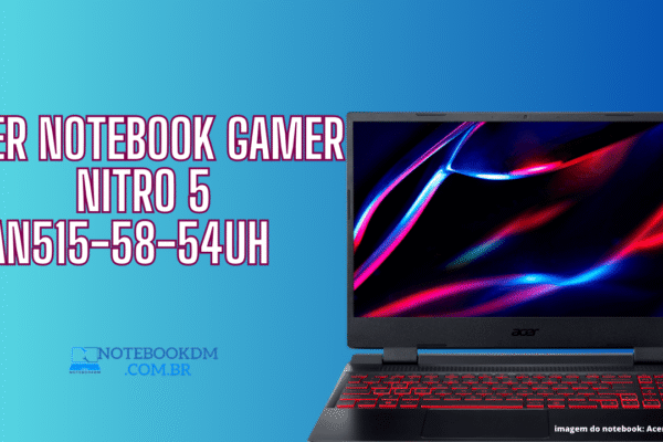 Acer Notebook Gamer Nitro 5 AN515-58-54UH I5 12º Geração NVIDIA RTX 3050 com 4 GB de memória dedicada GDDR6 TGP de 60W Tela 15,6” IPS de 144Hz