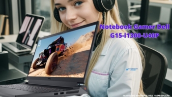 Notebook Gamer Dell G15-i1300-U40P Notebook com NVIDIA RTX 4050, Core i5 13ª Geração,15.6" FHD 1920 x 1080 120Hz, 16GB DDR5 (2x8GB) 4800MHz, 512GB SSD e Linux