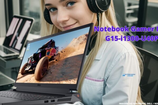 Notebook Gamer Dell G15-i1300-U40P Notebook com NVIDIA RTX 4050, Core i5 13ª Geração,15.6" FHD 1920 x 1080 120Hz, 16GB DDR5 (2x8GB) 4800MHz, 512GB SSD e Linux