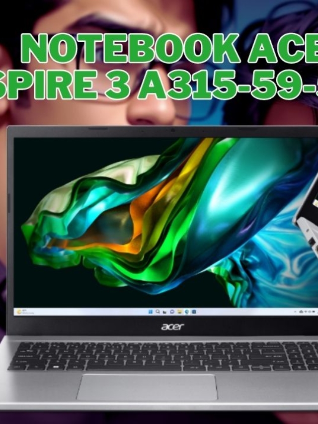 Notebook Acer Aspire 3 A315-59-51YG i5-1235U | Intel Iris Xe | SSD NVMe 256 GB De até 1 TB PCIe 4.0 x4 NVMe De até 1 TB PCIe 3.0 x4 NVMe