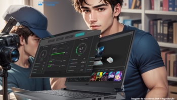 Notebook Gamer Dell G15-i1300-M20P 13ª Geração Intel Core i5 SSD 512GB NVIDIA RTX 3050 i5-13450HX Teclado retroiluminado na cor laranja