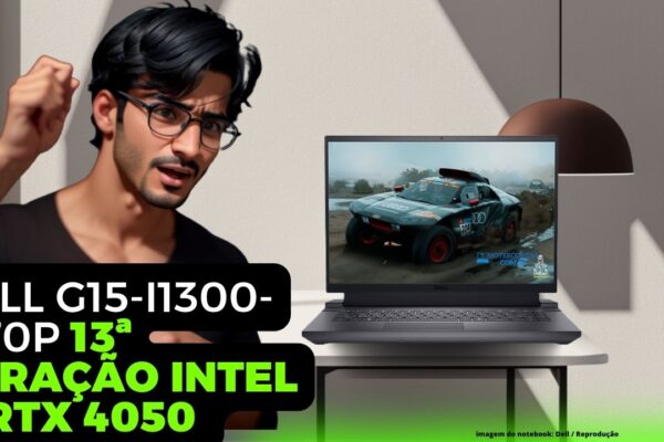 Notebook RTX 4050 i7-13650HX Dell G15-i1300-M70P 13ª Geração Tela 15.6" 165Hz 16GB 1TB SSD NVIDIA RTX Notebook Gamer Dell G15-i1300 2023
