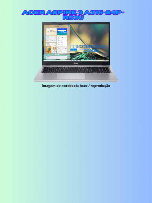 Acer Aspire 3 A315-24P-R53U AMD Ryzen 3 7320U Radeon 610M