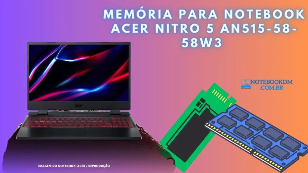 Memória para Notebook Acer Nitro 5 An515-58-58w3 SSD NVME