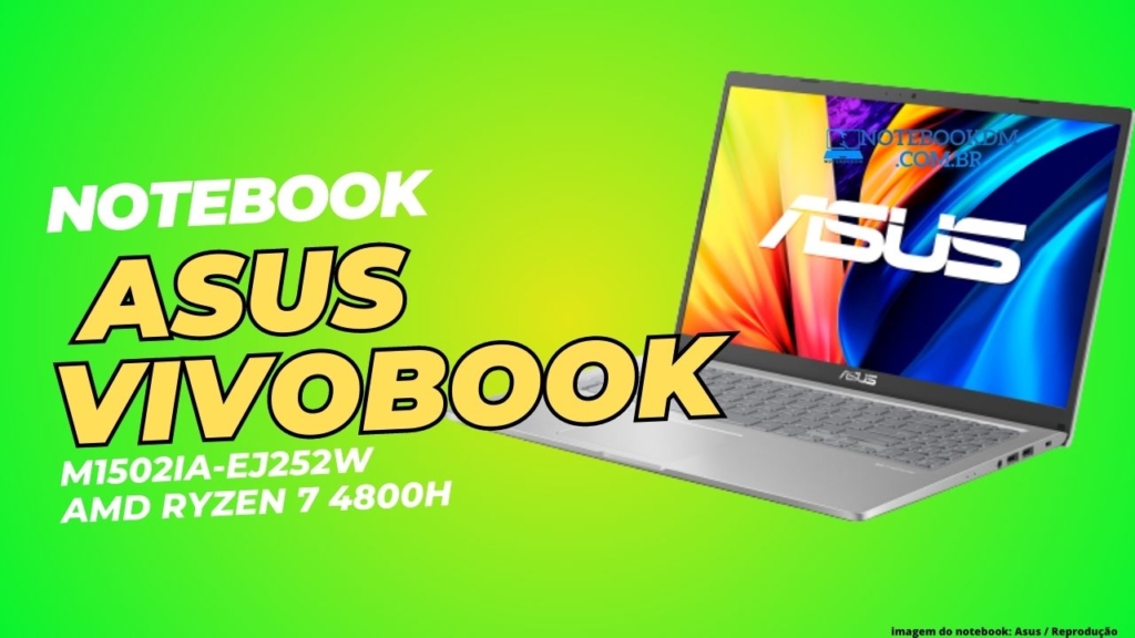 Notebook ASUS VIVOBOOK 15 M1502IA-EJ252W / AMD RYZEN 7 4800H​