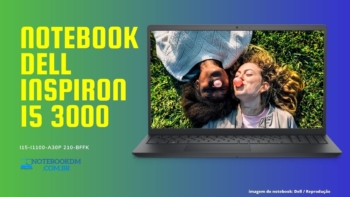 Notebook Dell Inspiron 15 3000 I15-I1100-A30P 210-BFFK 256GB SSD NVME processador Intel Core i3 de 11ª geração 8 GB RAM 2666MHZ Até 16GB