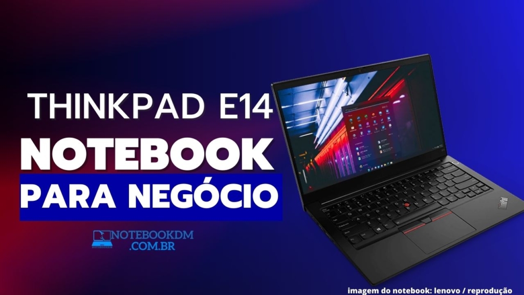 Notebook ThinkPad E14 20YD001DBO Ryzen 3 e tela Full HD