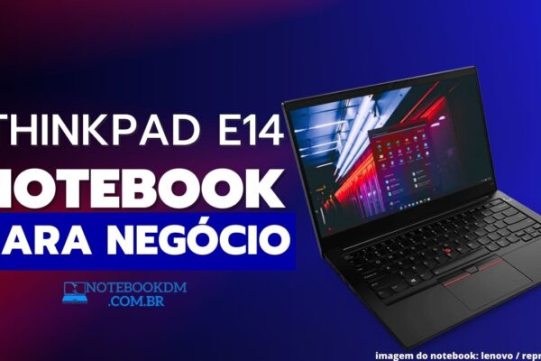 Notebook ThinkPad E14 20YD001DBO Ryzen 3 e tela Full HD