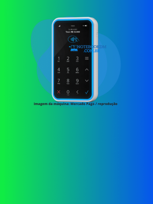nova maquininha point air mercado pago aceite Google Pay, Apple Pay, Samsung Pay Aceite os principais meios de pagamento 4G e Wi-Fi cartões de crédito e débito, por aproximação ou QR CODE