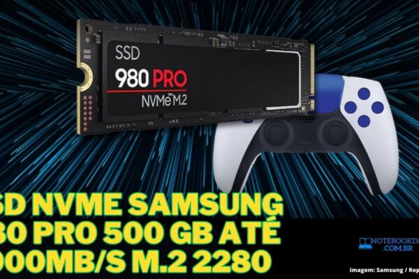 SSD NVME Samsung 980 PRO 500 GB até 6900MB/s M.2 2280 Para Notebook ou PC com placa mãe compatível modelo ‎‎‎MZ-V8P500BW ‎‎0887276394534