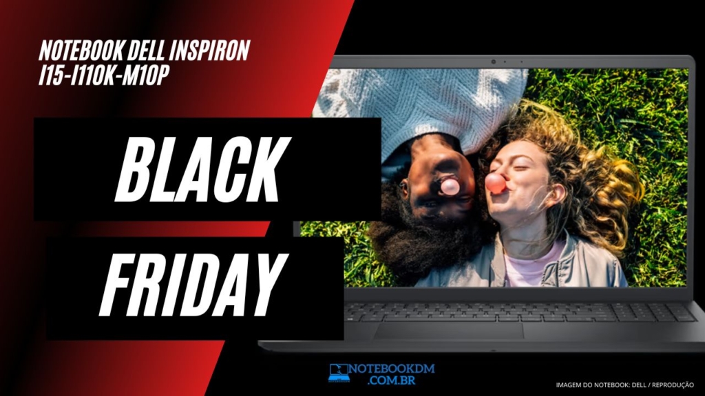 Notebook Dell Inspiron I15-I110K-M10P na BLACK FRIDAY 2023