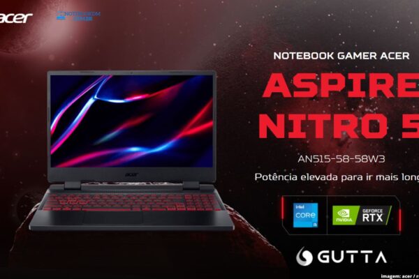 Notebook Acer Nitro 5 AN515-58-58W3 RTX 3050 I5 8gb SSD 512
