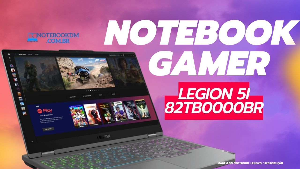 Notebook Gamer Legion 5i 82TB0000BR com NVIDIA RTX 3060