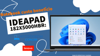 Notebook IdeaPad 182X5000HBR é um modelo intermediário ideal