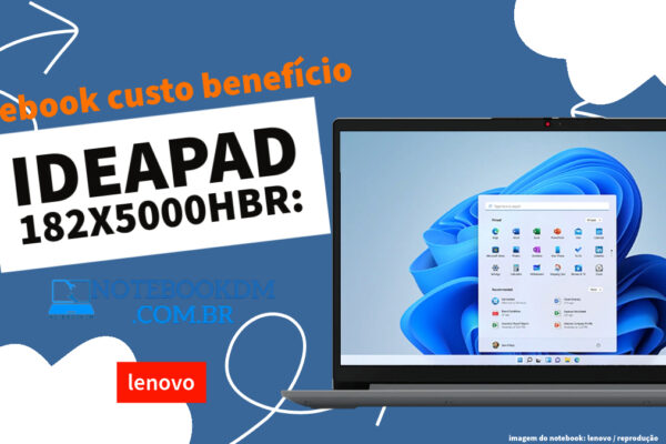 Notebook IdeaPad 182X5000HBR é um modelo intermediário ideal