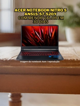 ACER Notebook Nitro 5 AN515-57-520Y com menor valor em 30 dias
