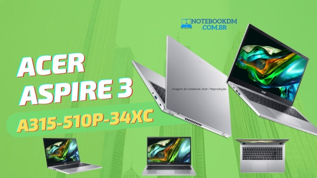 Notebook Acer Aspire 3 A315-510p-34xc ​