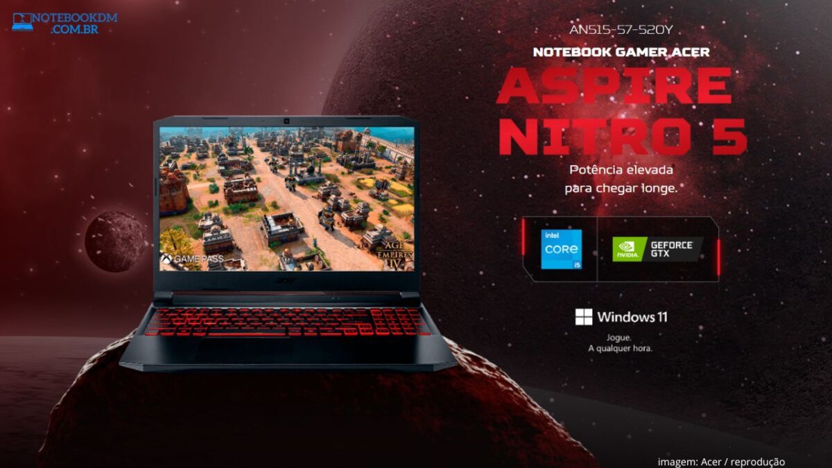 OFERTA Acer | Nitro 5 AN515-57-520Y com preço baixo