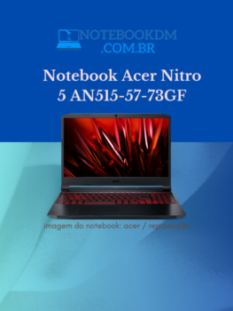 Notebook Acer Nitro 5 AN515-57-73GF: NVIDIA RTX 3050 Core I7 11ª Geração| 16GB RAM
