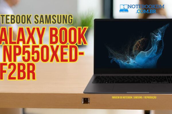 Notebook Samsung Galaxy book 2 NP550XED-KF2BR i5-1235U | Intel Iris Xe e Tela IPS FULL HD