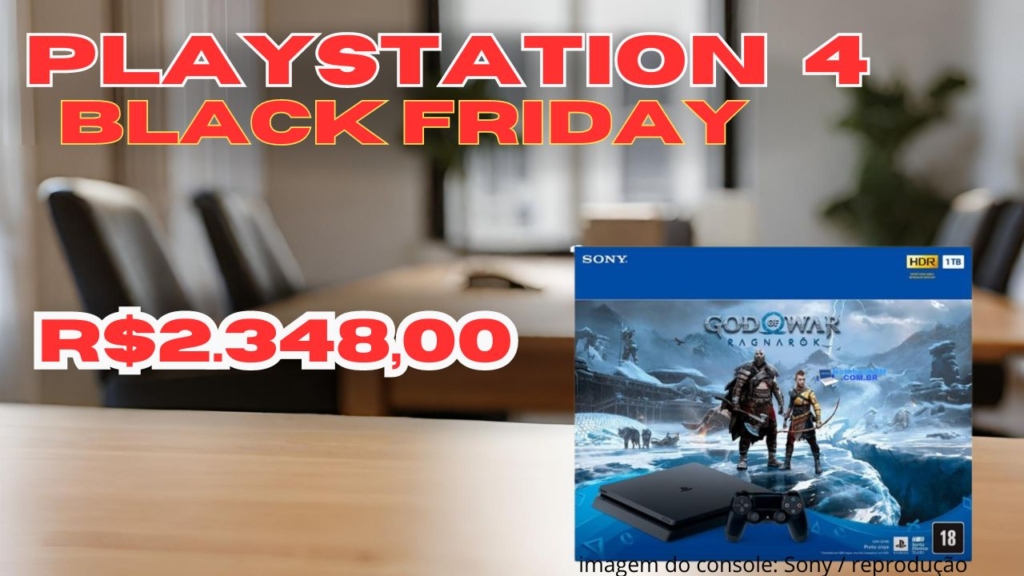 PlayStation 4 na Black Friday com God of War Ragnarök 2.348,00