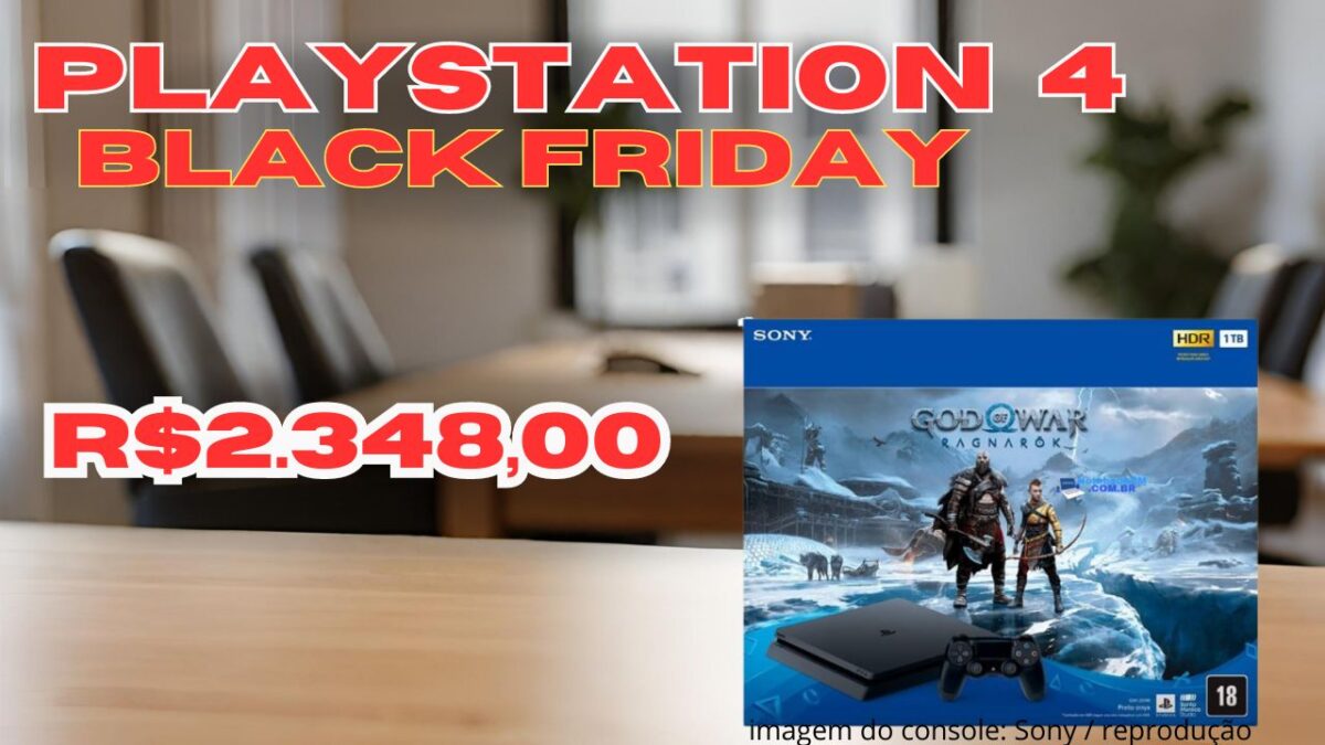 PlayStation 4 na Black Friday com God of War Ragnarök 2.348,00