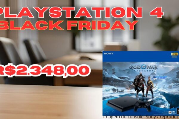 PlayStation 4 na Black Friday com God of War Ragnarök 2.348,00