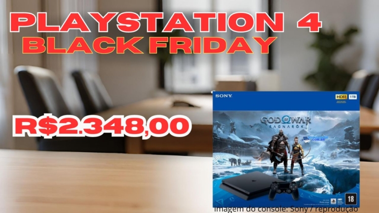 PlayStation 4 na Black Friday com God of War Ragnarök 2.348,00