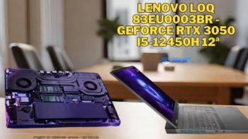 Lenovo LOQ 83EU0003BR - GeForce RTX 3050 i5-12450H 12ª
