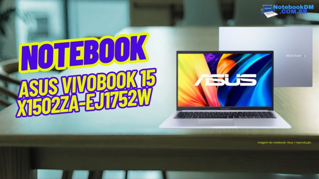 Notebook ASUS VivoBook 15 X1502ZA-EJ1752W I3-1220p 8GB, SSD 512GB, Intel UHD Graphics, Tela 15.6 LED Full HD, Windows 11 Home, Prata Metálico