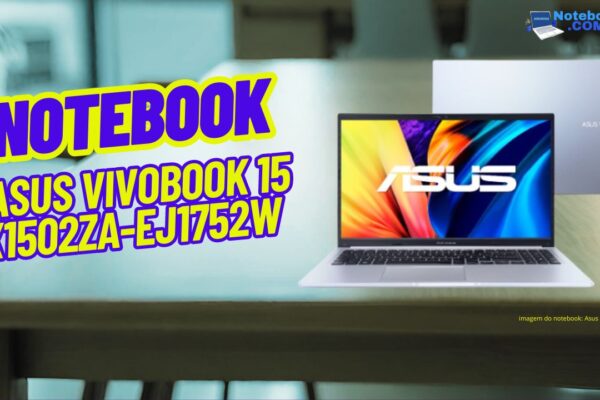 Notebook ASUS VivoBook 15 X1502ZA-EJ1752W I3-1220p 8GB, SSD 512GB, Intel UHD Graphics, Tela 15.6 LED Full HD, Windows 11 Home, Prata Metálico